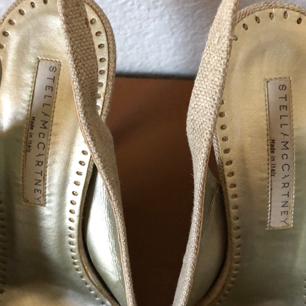 Stella McCartney Vegan Slingback Peeptoe Heels 38 - Picture 6 of 8
